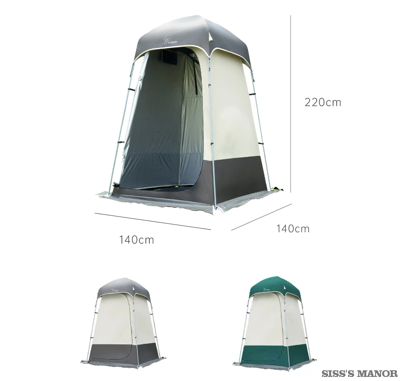 Cheap Goat Tents Vidalido Outdoor Strong Shower Tent Toilet Dressing Changing Room Movable WC Fishing Sunshade Multipurpose With Bottom PE Mat   